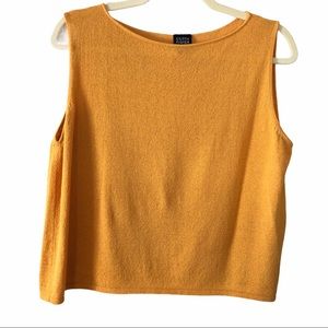 Eileen Fisher Sleeveless Rayon Nylon Blend Shell